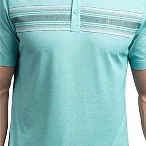 Travis Mathew Teal Polo Shirt